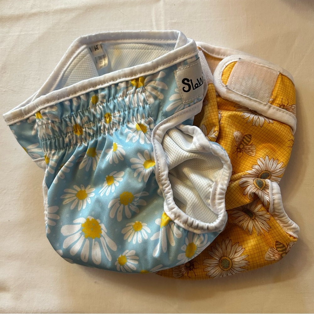 Two Washable Dog Diapers